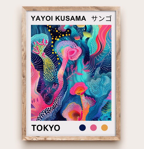 Yayoi kusama pilz poster - pilz,