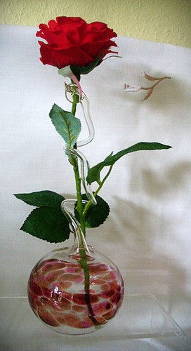 Rosenvase lauscha glas - rosenvase,