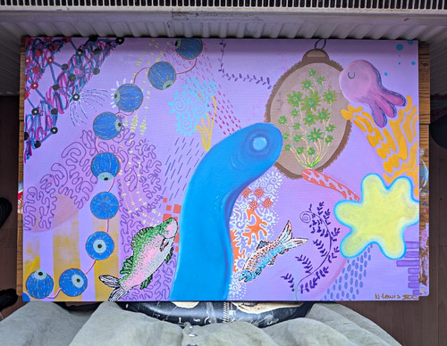 Original kunst signiertes - original,