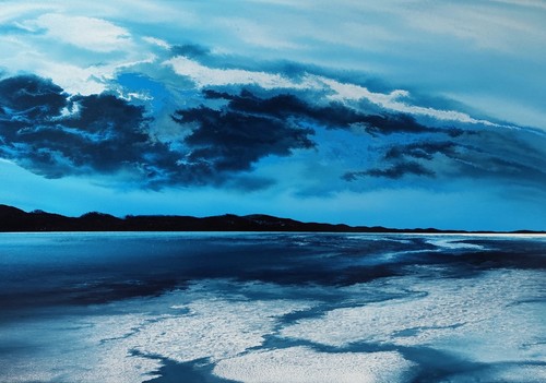 Abstrakte malerei landschaft - abstrakte,