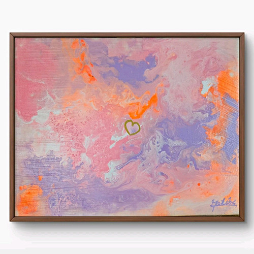 Abstraktes acrylgemälde - abstraktes,