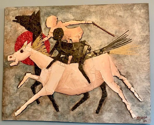 Rennpferde mixed media - rennpferde,