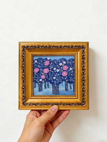 Strukturierter impasto blau - strukturierter,