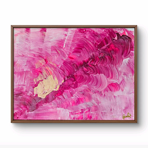 Abstraktes acrylbild swirling - abstraktes, "swirling