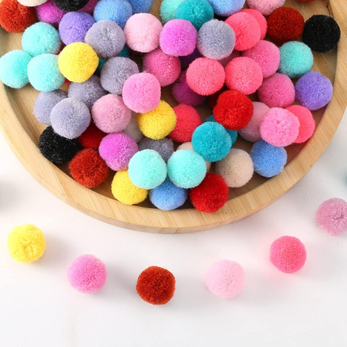 Bunte pompons set - pompons, stück
