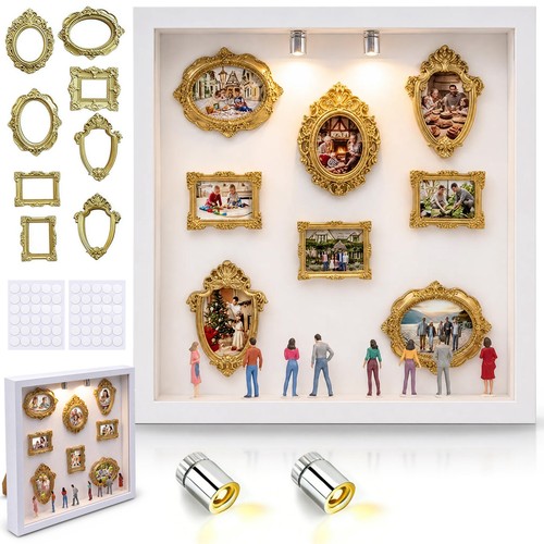 Diy mini museum silhouette box - museum,
