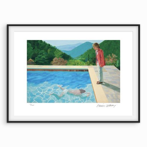 David hockney signiert dive - -,