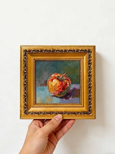 Roter apfel stillleben - roter,