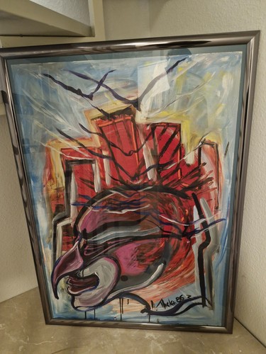 Original gemälde von zebra - original,