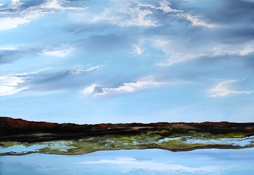 Abstrakte malerei landschaft - malerei,