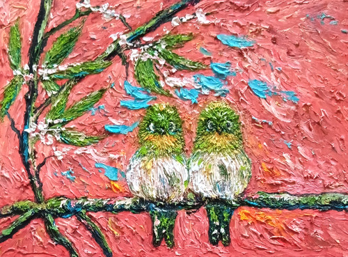 Original öl impasto - original, Öl-