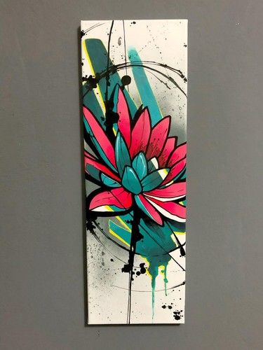 Acrylbild lotusblüte - acrylbild, „lotusblüte“