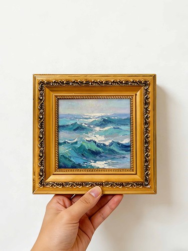 Crashing ocean waves seascape - crashing,