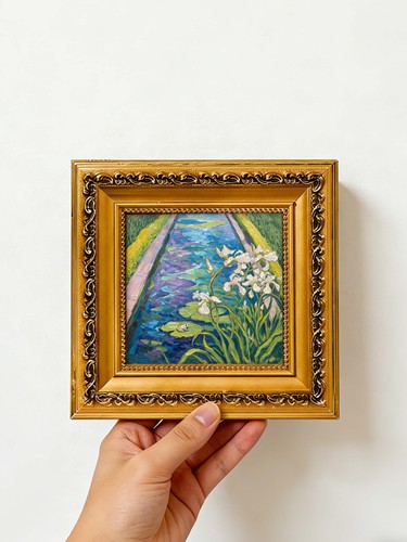 Weiße iris blumen kanal - blumen, am