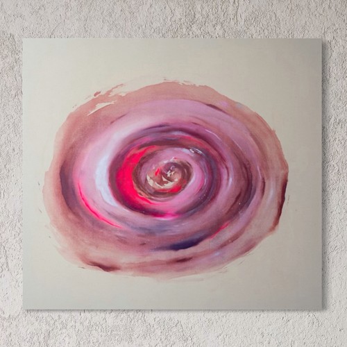 Abstraktes spiral gemälde - abstraktes,