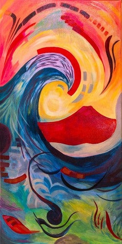 Kunstwerk original signiert - original,