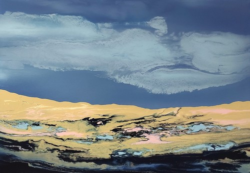 Abstrakte malerei landschaft - malerei,