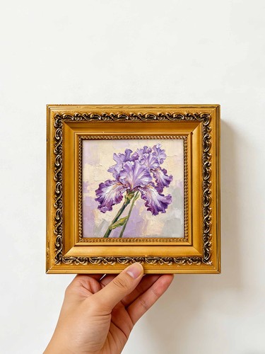 Lila iris blume blühend - lila,