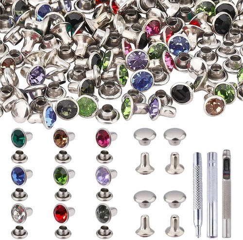 Strass nieten messing 200 - strass,