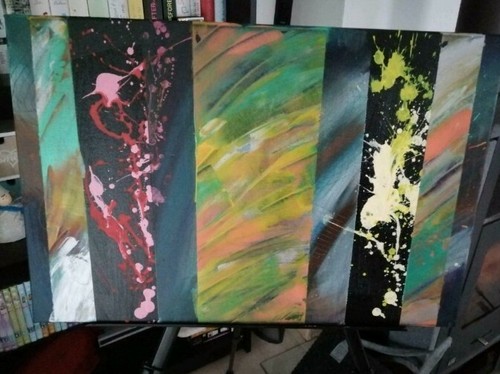 Abstrakt malerei kunst acryl - malerei,