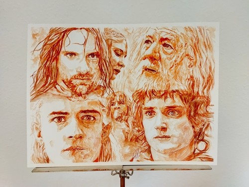 Kunst kunstwerk aquarell herr - kunst,